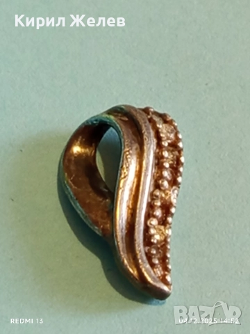 Изящна ажурна сребърна висулка ръчна изработка 52359, снимка 2 - Колиета, медальони, синджири - 52651156