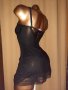 Hunkemoller S/ M Черна нощница от дантела и тюл , снимка 8