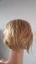Къса руса естествена перука тип Пикси - 13x4, снимка 13