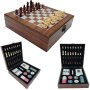 Луксозен Подаръчен комплект с шах и покер, снимка 1