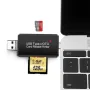 четец на карти  Micro SD/ SD USB 3.0 и Micro USB OTG за смартфони и лаптопи, снимка 4