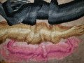 3 ръчно плетени шалове, снимка 1 - Шалове - 38430176
