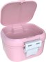 ARGOMAX Преносима кутия  за зъбни протези с цедка (розово + бяло), снимка 4