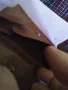 Портфейл от соца кафяв  естествена кожа като нов 125х110мм вътрешен цип, снимка 5