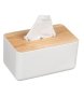 Кутия за кърпички, Пластмасов капак, Дървена, 23x13x10см, снимка 1 - Пелени, памперси - 43941010