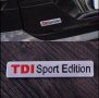  Метална 3D TDI Спортно Лого на автомобила за багажника или вратите , снимка 1