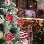 Нов комплект Луксозни Коледни Топки XXL 150мм - Снежинки, 6 Броя, снимка 6