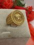 Мъжки позлатен пръстен реплика Медуза разлини модели 18К златно покритие, снимка 6