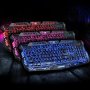 Качествена  Трицветна гейминг клавиатура с подсветка M200, снимка 1 - Клавиатури и мишки - 33255187