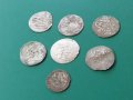 Колекция НЕПРОБИТИ 7 ахчета акчета ахче акче сребърни Османски монети мангъри, снимка 7
