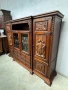 Уникален шкаф - витрина от дъбов масив, снимка 4