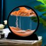 3D Пясъчен часовник с движещ се пейзаж Пясъчен живопис, Оранжев, снимка 1 - Декорация за дома - 43681584