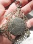 Религиозен двулицев метален медальон икона панагия накит, снимка 1 - Антикварни и старинни предмети - 36854674