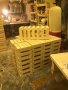 Дървен бар стол ръчна изработка, снимка 3