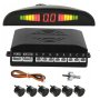 Парктроник система Automat, 6 сензора, 12V, LCD LED, Черен, снимка 1