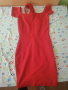 Прилепнала червена рокля, снимка 2