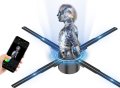 45 См Холографски Дисплей С 4 Остриета, 3D Реклама за магазин, снимка 2