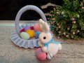 Великденски подаръци. Зайчето +7 яйцата в кошницата. Плетена играчка. Ръчно изработени., снимка 10