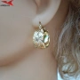 Обеци с 14К златно покритие 2141865, снимка 4