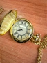 Джобен мъжки часовник златист цвят , снимка 4