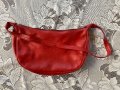 Чанта кожена, червена, снимка 2