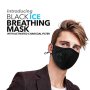 Намаление на предпазна маска (черна) с филтър от активен въглен, снимка 1 - Шалове - 37848994