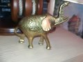 мед/месингово слонче-цвят злато 10х9х5см, снимка 4