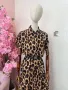 леопардова рокля тип риза, снимка 3