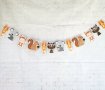 Горски животни картонен Банер парти гирлянд декор рожден ден