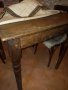 Маса старинна Орехова с 4 стола, снимка 6