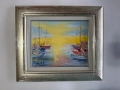 Маслена картина Слънчевият пристан, Анелия Тодорова, снимка 4