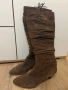Ботуши естествен велур в кафяво, снимка 3
