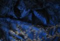 Тъмно синя дантела за рокля, блуза, пола и декорации