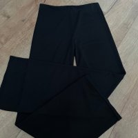 Черен панталон с широки крачоли, снимка 1 - Панталони - 43943588