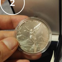 Сребърна монета Мексикански либертад 2008 година 1 унция, снимка 3 - Нумизматика и бонистика - 43854449
