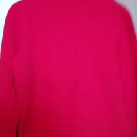 Риза  дамска трико,червена,с черна яка, снимка 3 - Ризи - 28882744