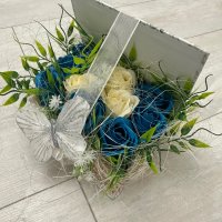 Кутия със сапунени ароматни рози, снимка 1 - Подаръци за жени - 43061679