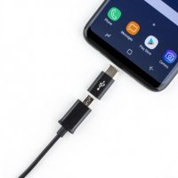 Букса преходна MICRO USB(ж)/TYPE-C(м), снимка 1 - USB кабели - 33233874