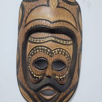 Дървени автентични маски , снимка 2 - Антикварни и старинни предмети - 38969992