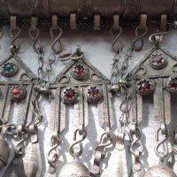 Огромен възрожденски османски накит муска трепка сачан, снимка 3 - Антикварни и старинни предмети - 38398814