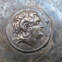 Посребрена чиния Херкулес, снимка 3 - Антикварни и старинни предмети - 28527542