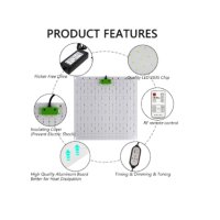 ANIMABG Димирутм LED панел с дистанционно упрвление, За отглрждане на растения, 60 W, снимка 4 - Друга електроника - 43839993