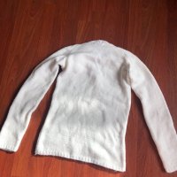 Бяла плетена блуза , снимка 3 - Блузи с дълъг ръкав и пуловери - 34731853