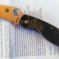 Сгъваем нож Spyderco Military, снимка 8 - Ножове - 38494486