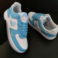 Nike Air Force 1 Nail Art Blue Дамски Обувки Маратонки Женски Кецове Размер 39 Номер Сини Бели Нови, снимка 2 - Маратонки - 39259716