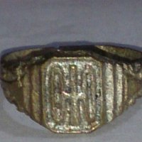 Стар пръстен над стогодишен сачан - 67451, снимка 1 - Пръстени - 29013418