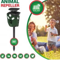 Techune® Animal Repeller 360 градуса слънчев ултразвуков репелент за  открито за домашни любимци, снимка 4 - Други - 35381368