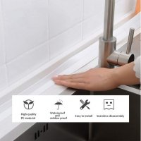Силиконова самозалепваща лента за баня мивка плот уплътнителна изолационна водоустойчива, снимка 5 - Изолации - 32409798