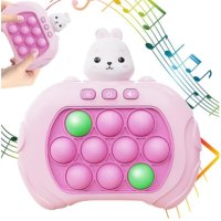 Игра POP IT със светлина и звук за памет и концентрация, Розово Зайче, снимка 5 - Образователни игри - 43667354