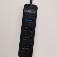 USB Хъб Orico TWU32-4A | 4x USB порта | USB 3.0 | Като Нов, снимка 3 - Други - 44912183